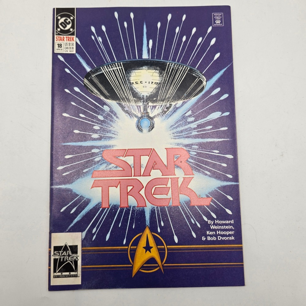 DC Comics Star Trek 18 Comic Book 1991 25th Anniversary Sci-Fi Vintage Rare